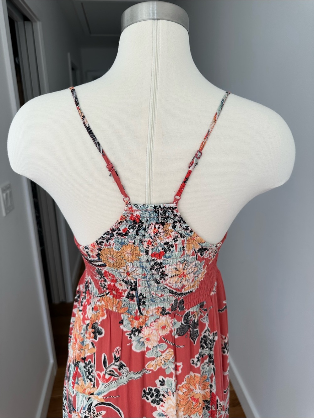 Free People Through The Vine Printed Maxi Dress, Red / Pink - Picture 8 of 12